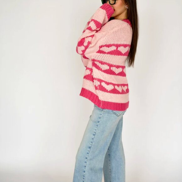 BaeVely Heart Knit Sweater - Picture 3 of 10